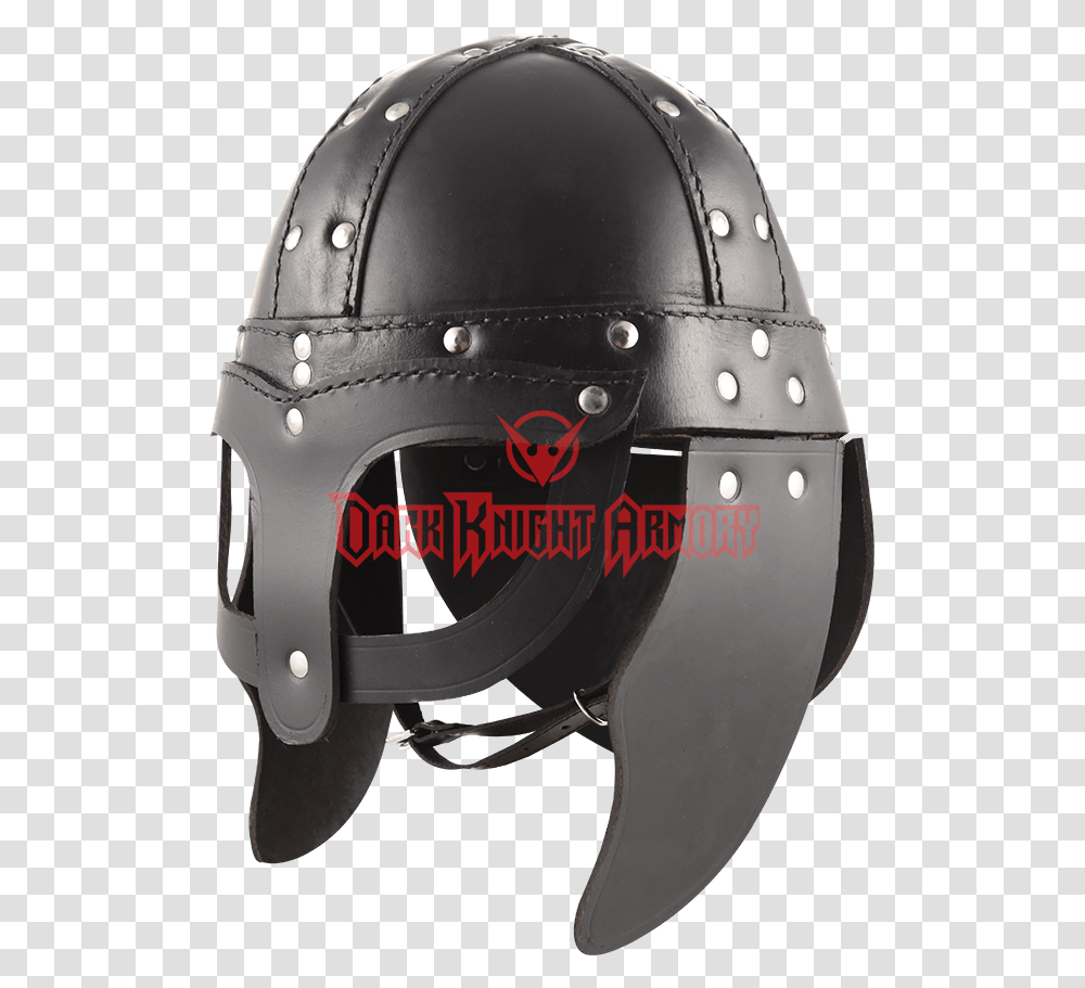 Leather Viking Helmet Viking Helmet Leather, Apparel, Crash Helmet Transparent Png