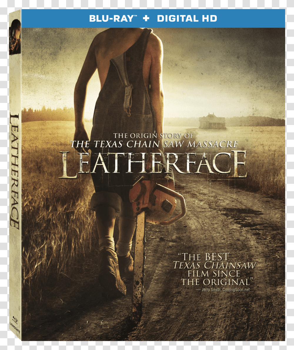 Leatherface Blu Ray, Poster, Advertisement, Person, Human Transparent Png