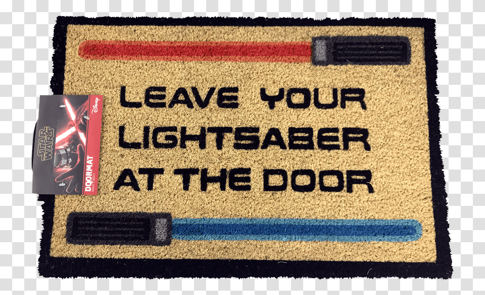 Leave Your Lightsaber At The Door Doormat Mat, Rug Transparent Png
