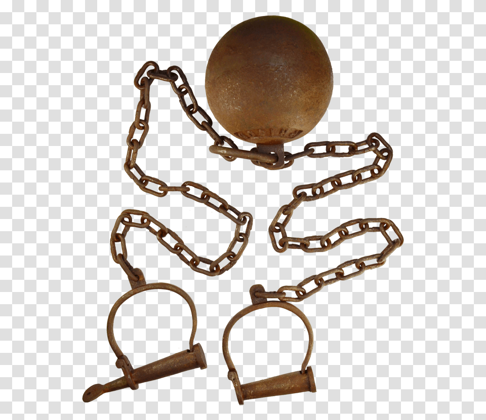 Leavenworth Prison Iron Ball And Chain, Bronze Transparent Png
