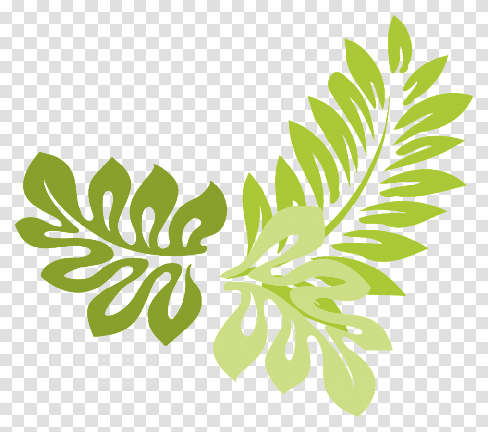 Leaves Border Design, Green, Leaf, Plant, Fern Transparent Png