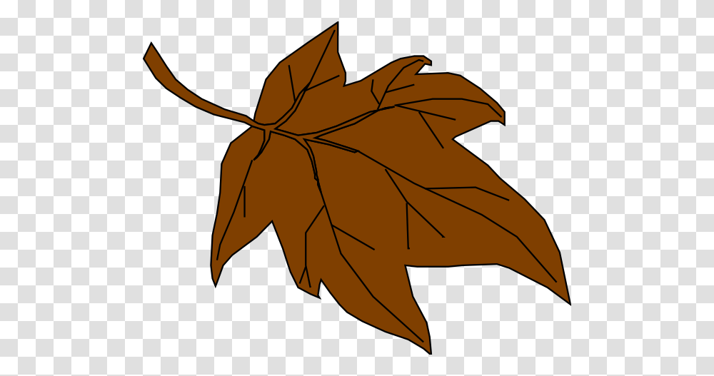 Leaves Clipart Brown Leaf, Plant, Maple Leaf, Tree Transparent Png