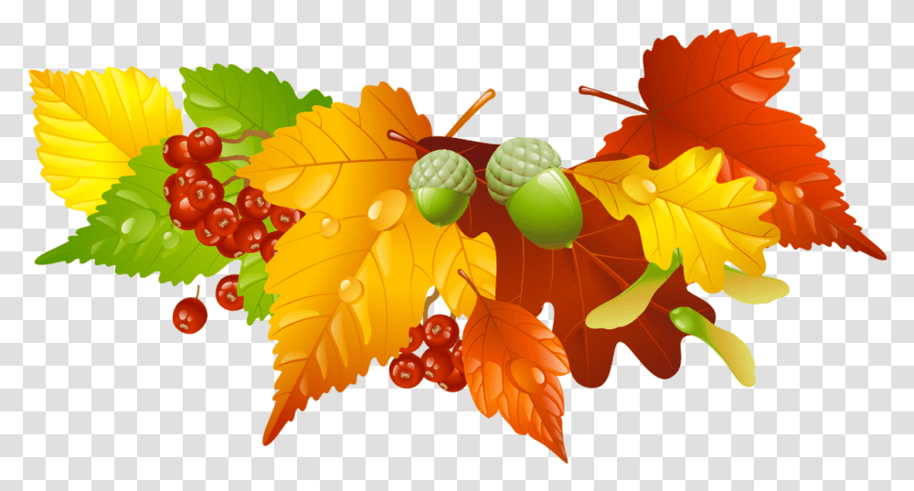 Leaves Clipart Decoration Autumn Leaves Free Clipart, Plant, Leaf, Food, Produce Transparent Png