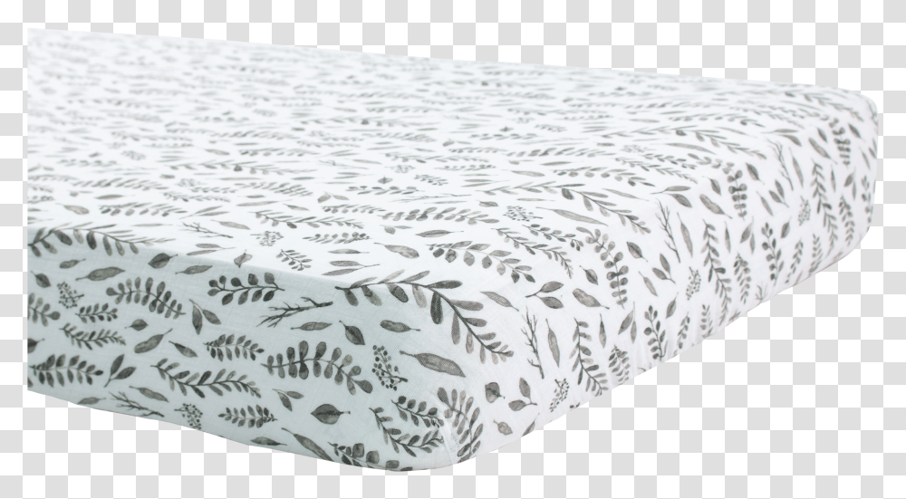 Leaves Crib Sheet Twin Fitted Sheet Leaves, Furniture, Rug, Blanket, Bed Transparent Png