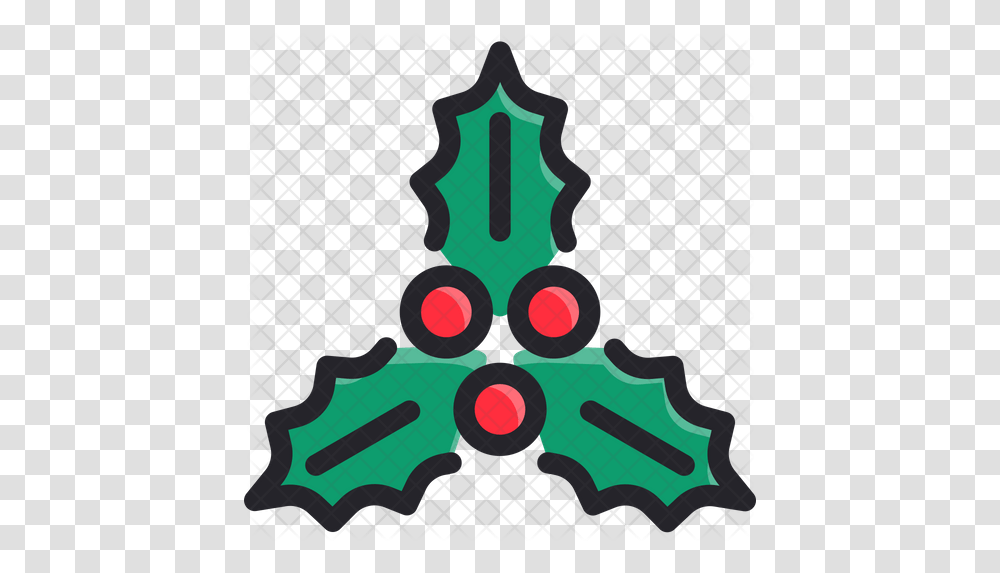 Leaves Icon Of Colored Outline Style Christmas, Guitar, Symbol, Logo, Emblem Transparent Png