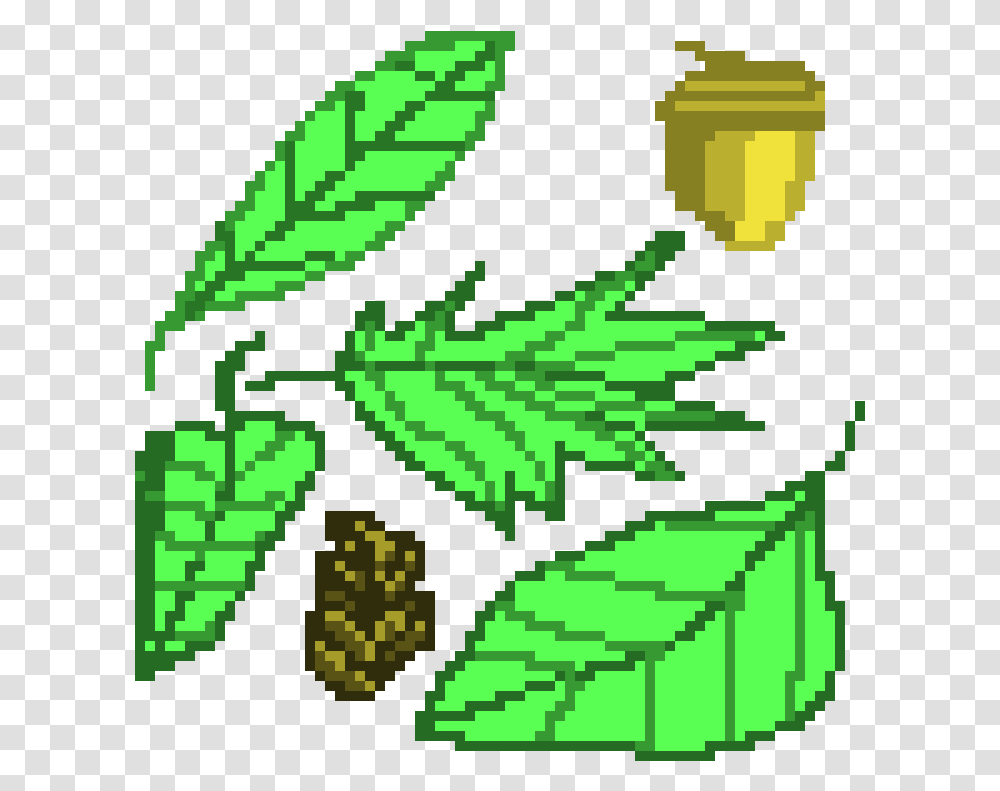 Leaves Pixel Art, Plant, Leaf Transparent Png