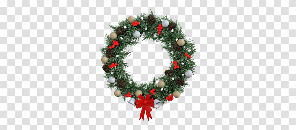 Leaves Wreath Frame Borderleaves Borderpng Real Christmas Wreath, Christmas Tree, Ornament, Plant Transparent Png