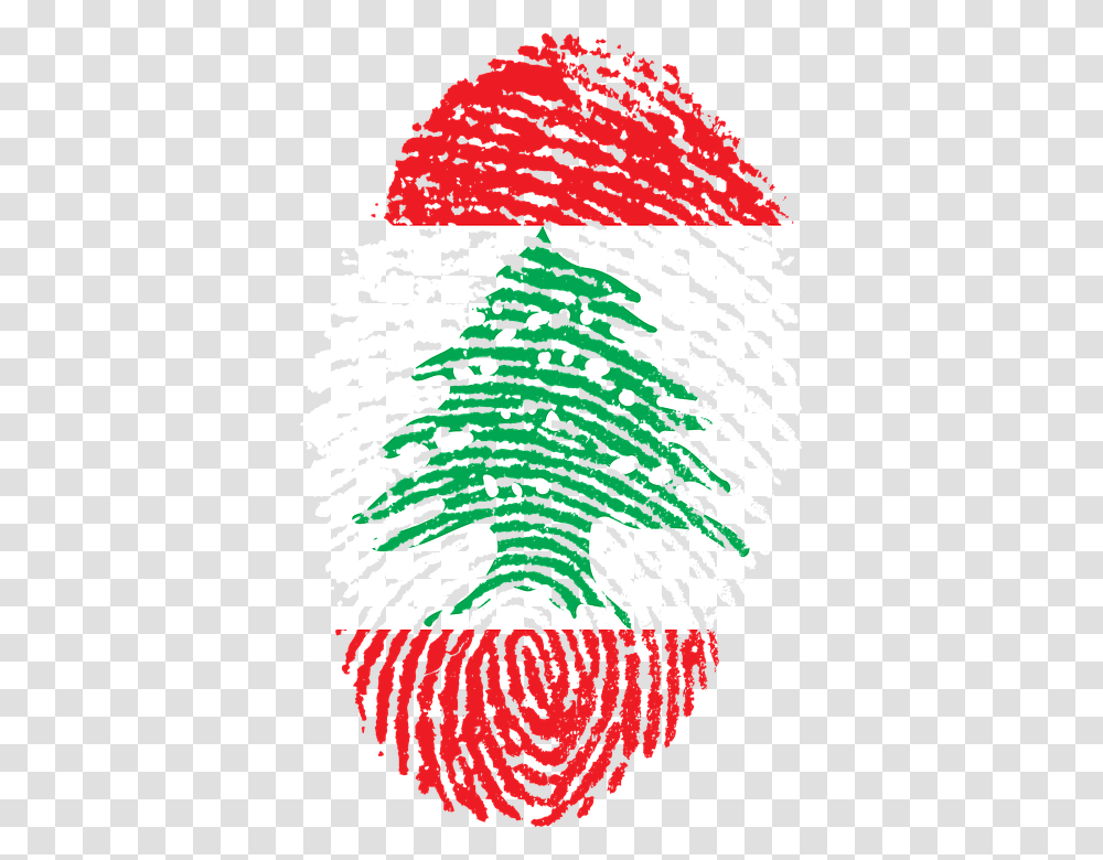 Lebanon Flag Fingerprint Country Pride Identity Challenges Of Digital India, Tree, Plant, Rug, Ornament Transparent Png