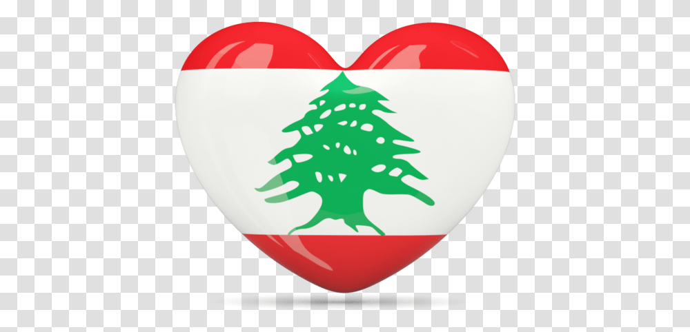 Lebanon Flag Heart, Balloon, Tree, Plant, Plectrum Transparent Png