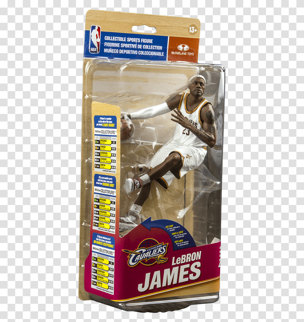 Lebron James Cleveland Cavaliers Series 26 Nba Basketball Action Figure, Person, Human, People, Team Sport Transparent Png