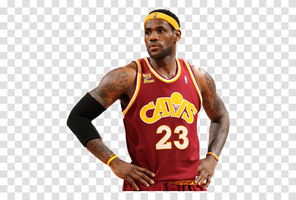 Lebron James Heat And Cavs, Person, People, Team Sport Transparent Png
