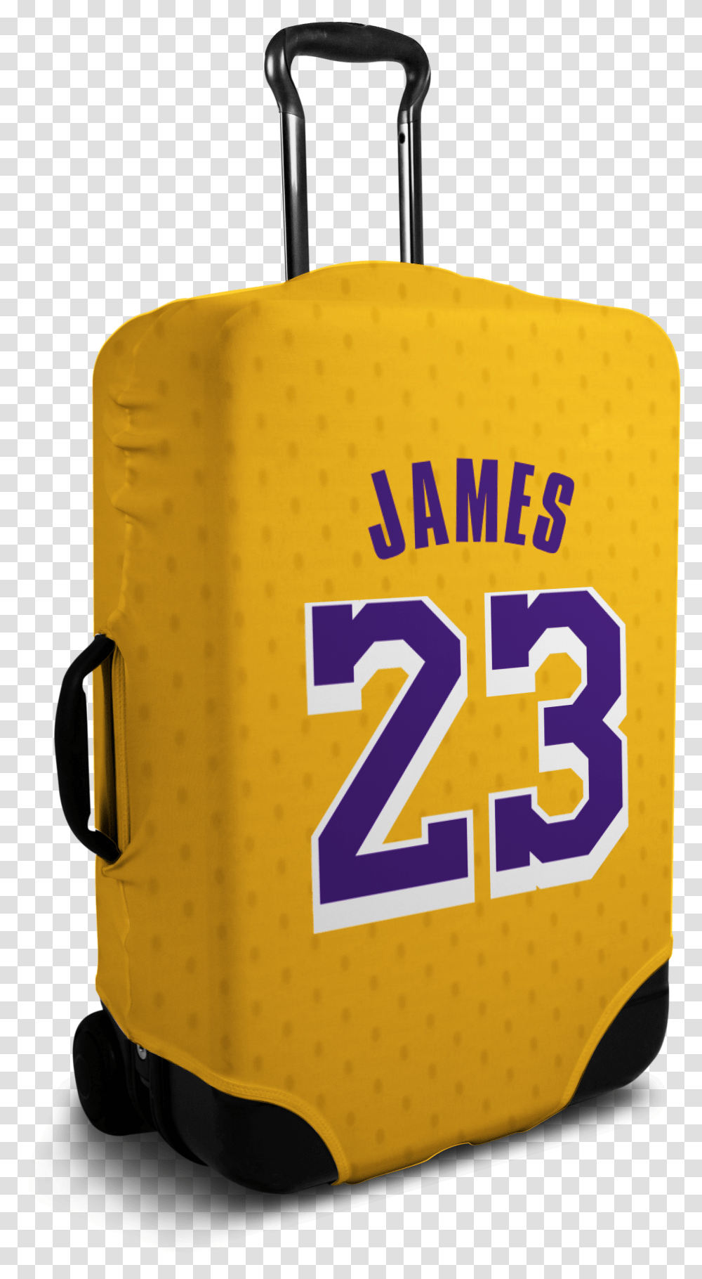Lebron James Jersey Suitcase CoverData Large Image Mail Bag, Number, Food Transparent Png