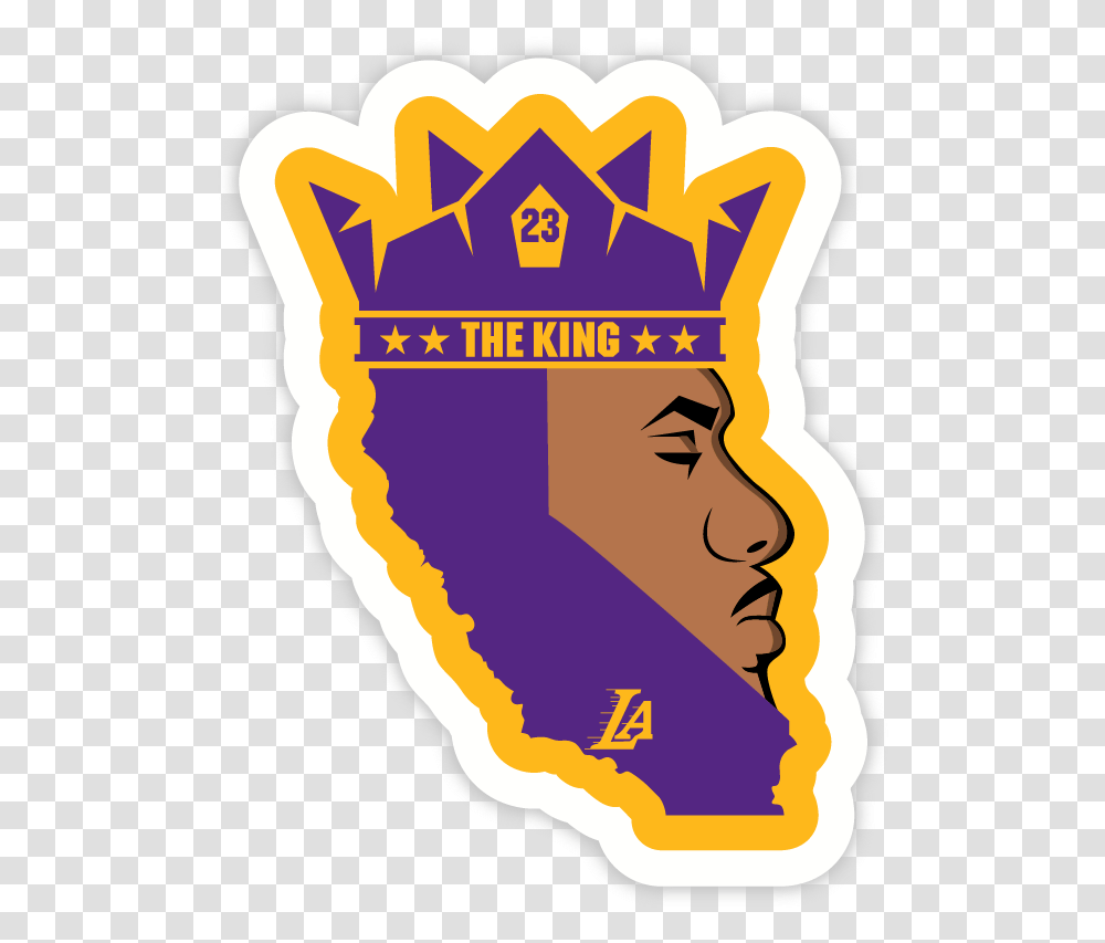 Lebron James Lakers Clipart Lebron James Logo Sticker, Label, Text, Symbol, Trademark Transparent Png