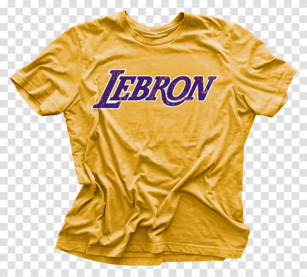 Lebron Los Angeles Logo Vintage T Shirt T Shirt, Apparel, T-Shirt, Jersey Transparent Png