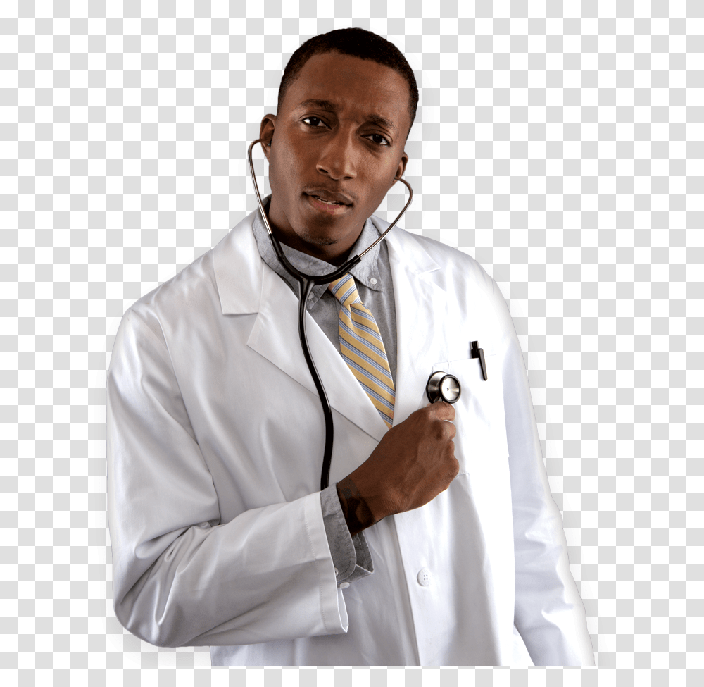 Lecrae Offically Becomes A Doctor Physician, Apparel, Lab Coat, Tie Transparent Png