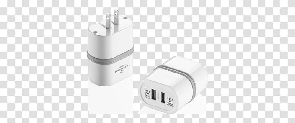 Lectronicsmart By Conair Dual Usb Device Wall Charger Electronics, Adapter, Plug Transparent Png