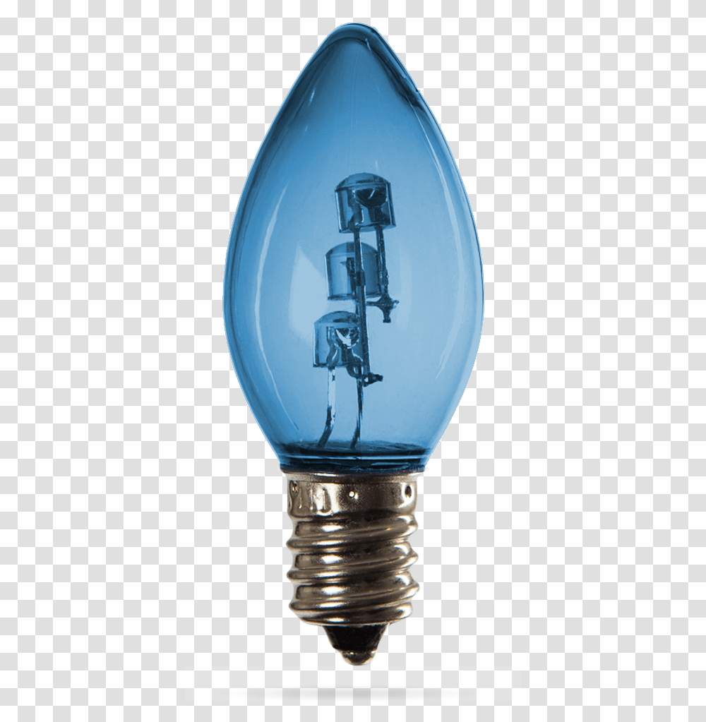 Led 3 Diode Light Bulbs In C7 & C9 Christmas World Compact Fluorescent Lamp, Lightbulb, Helmet, Clothing, Apparel Transparent Png