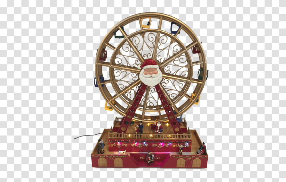 Led 8 Song Moving Ferris Wheel Animations Christmas Chinese Garden, Machine, Person, Clock Tower, Wristwatch Transparent Png
