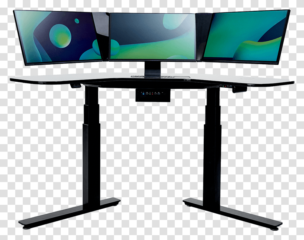 Led Backlit Lcd Display, LCD Screen, Monitor, Electronics, Desk Transparent Png