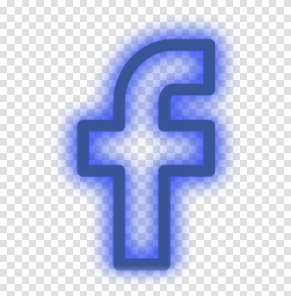 Led Blue Darkblue Light F Freetoedit Facebook Background Light, Symbol, Cross, Crucifix Transparent Png