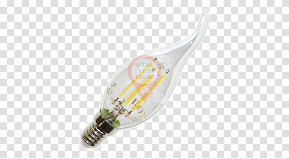 Led Bulb 4w Filament E14 Candle Flame Warm White Incandescent Light Bulb, Lightbulb Transparent Png