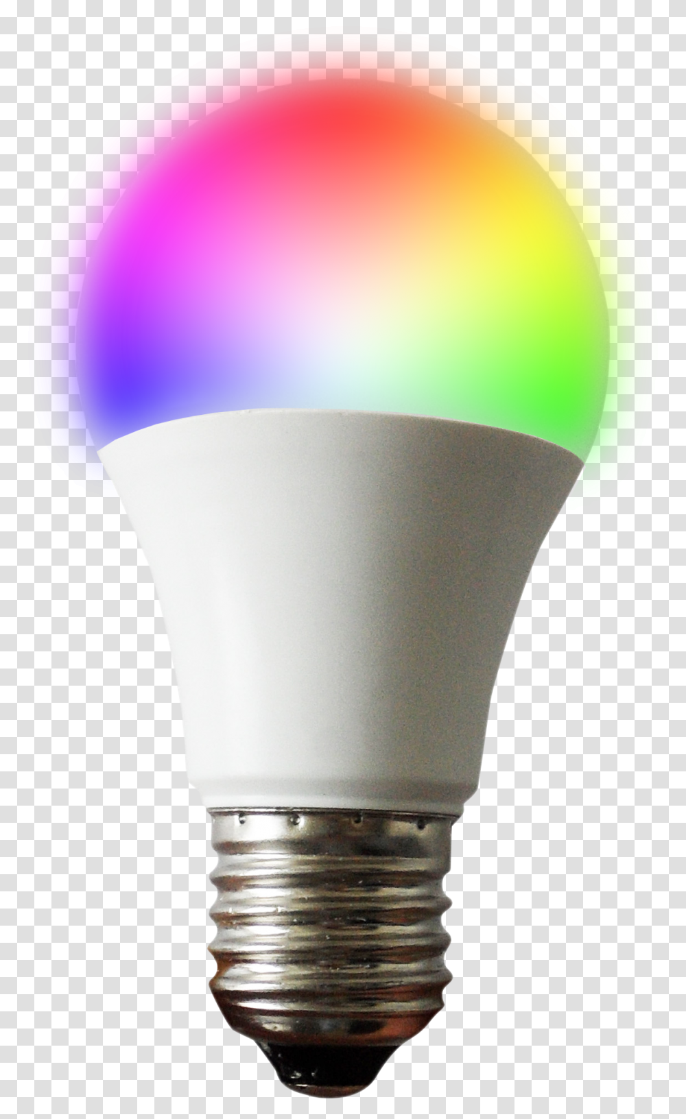 Led Bulb Smart A60 Rgb Ww Shadanl Color Led Bulb, Light, Lightbulb, Lamp, Balloon Transparent Png