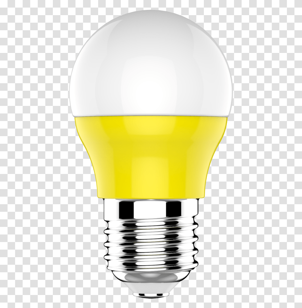 Led Colour Bulb 3w Yellow Fluorescent Lamp, Mixer, Appliance, Glass, Light Transparent Png