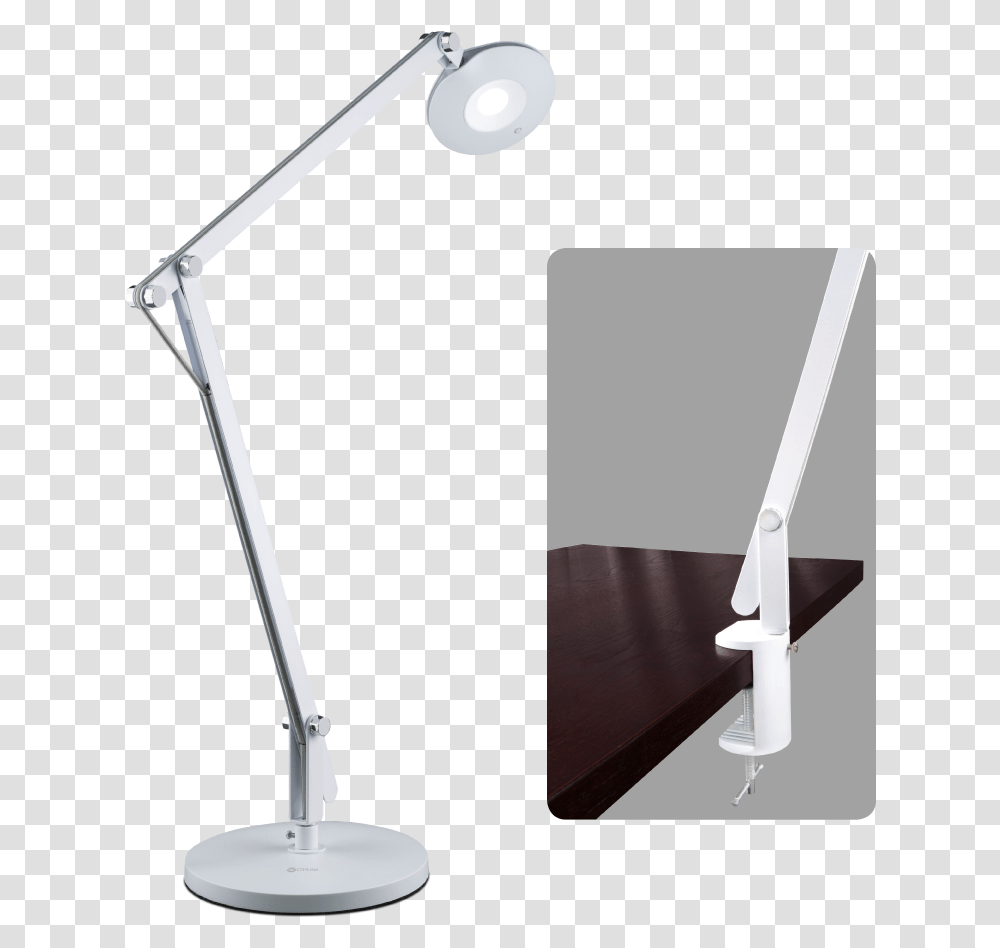 Led Crane Lamp With Clamp, Table Lamp, Lampshade, Tabletop, Furniture Transparent Png