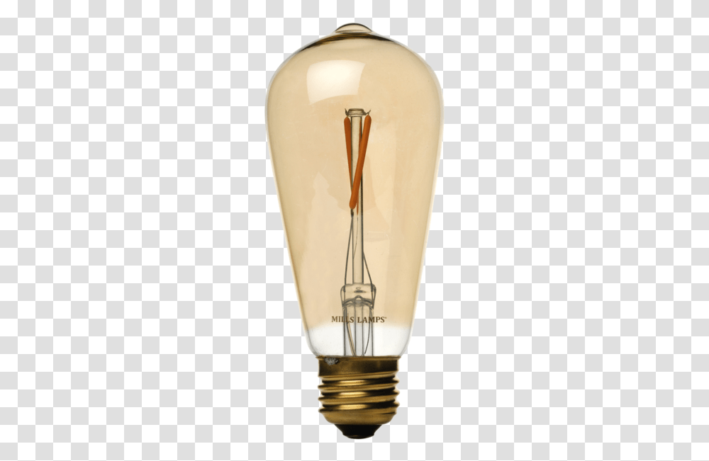 Led Edison Light Bulb St58 Vintage 2w Filament 40 Edison Vintage Light Bulb, Lamp, Shaker, Bottle, Jar Transparent Png