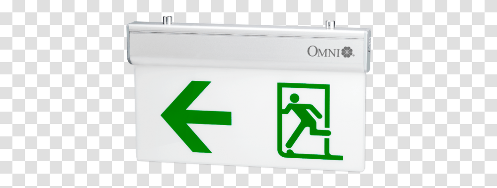 Led Emergency Exit Sign Plate Omni Light For Life, Symbol, First Aid, Mailbox, Letterbox Transparent Png
