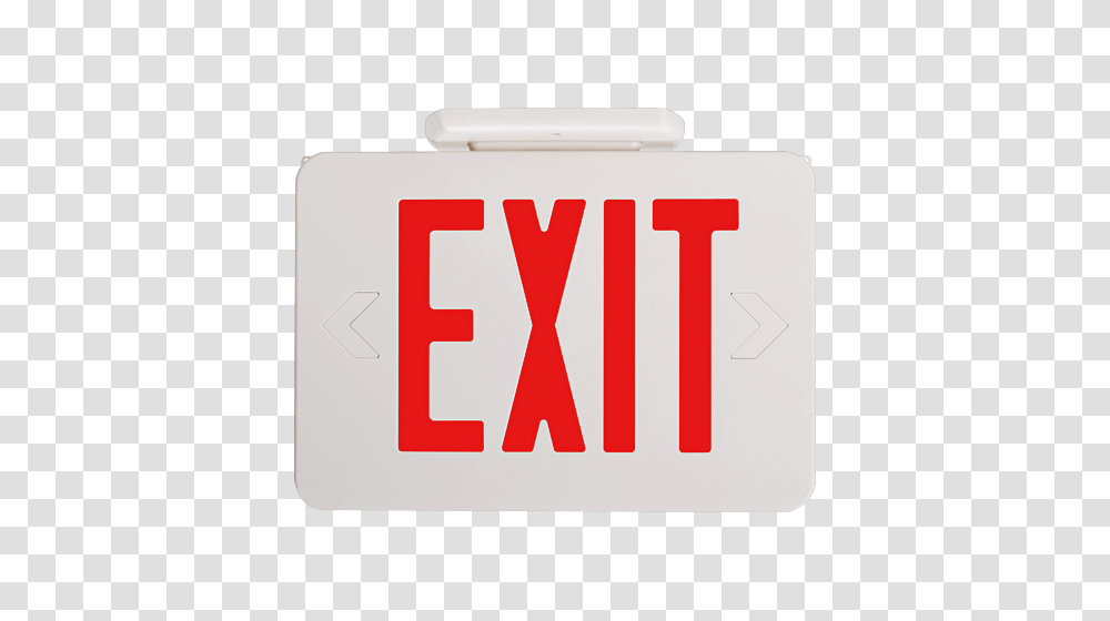 Led Exit Sign W Battery Back Up, Label, First Aid, Word Transparent Png