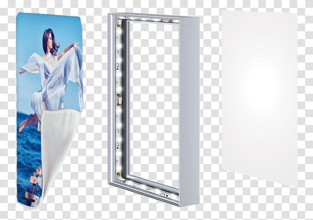 Led Fabric Light Box, Person, Crystal, Photo Booth, Advertisement Transparent Png
