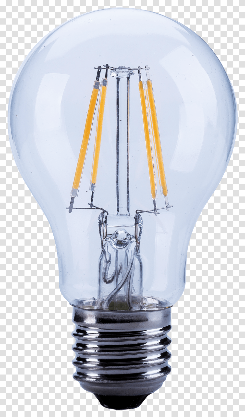 Led Filament A60 Light Bulb Transparent Png