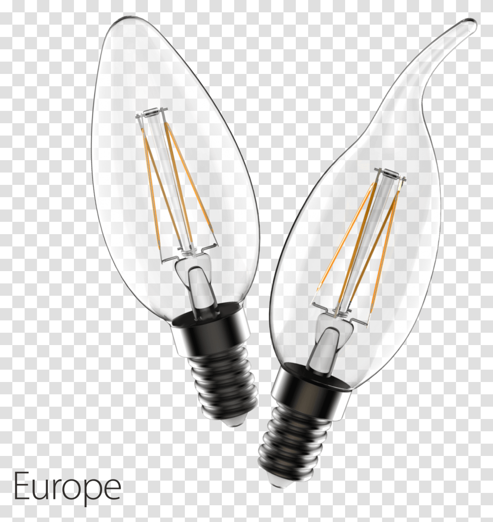 Led Filament Candle Light Incandescent Light Bulb, Mixer, Appliance, Lightbulb Transparent Png