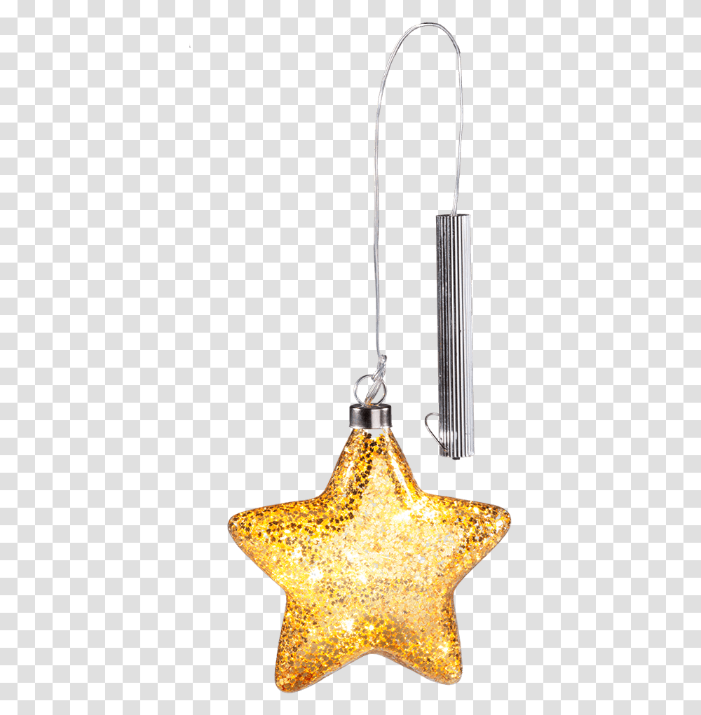 Led Glass Star Gold Christmas Ornament, Accessories, Accessory, Jewelry, Bronze Transparent Png