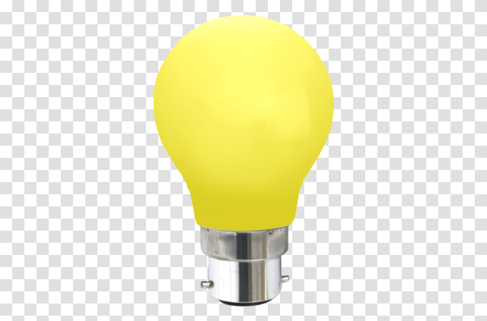Led Lamp B22 A55 Outdoor Lighting Yellow Bulb Led, Lightbulb, Balloon, Mixer, Appliance Transparent Png