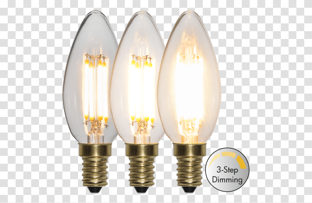 Led Lamp E14 C35 Soft Glow 3 Step Dimbar Lampa 3 Step, Light, Lightbulb Transparent Png