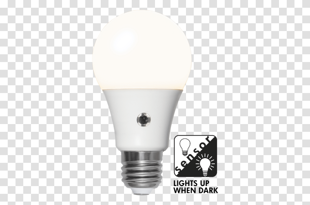 Led Lamp E27 A60 Sensor Opaque Led Lamp, Light, Lightbulb Transparent Png