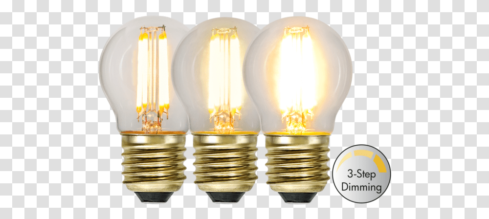 Led Lamp E27 G45 Soft Glow 3 Step Led Lamp, Light, Lightbulb, Lighting Transparent Png