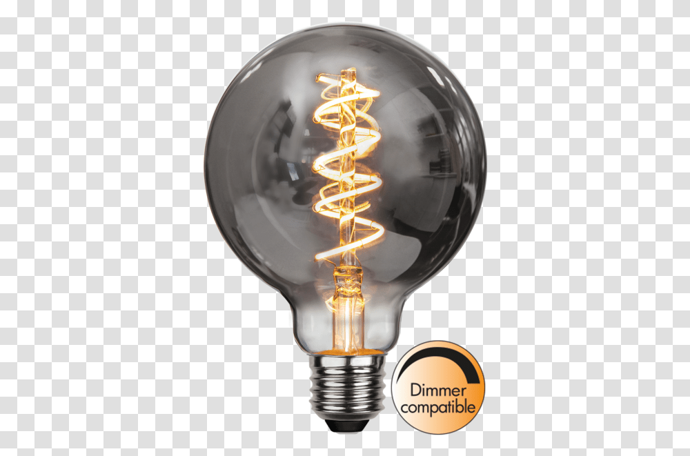 Led Lamp E27 G95 Decoled Spiral Smoke Globe Smoke Light Bulb, Lightbulb, Lighting Transparent Png