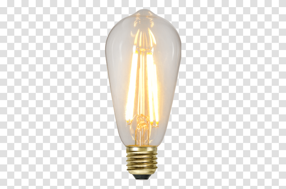 Led Lamp E27 St64 Soft Glow 3 Step Edison Led Light Bulb, Lightbulb Transparent Png