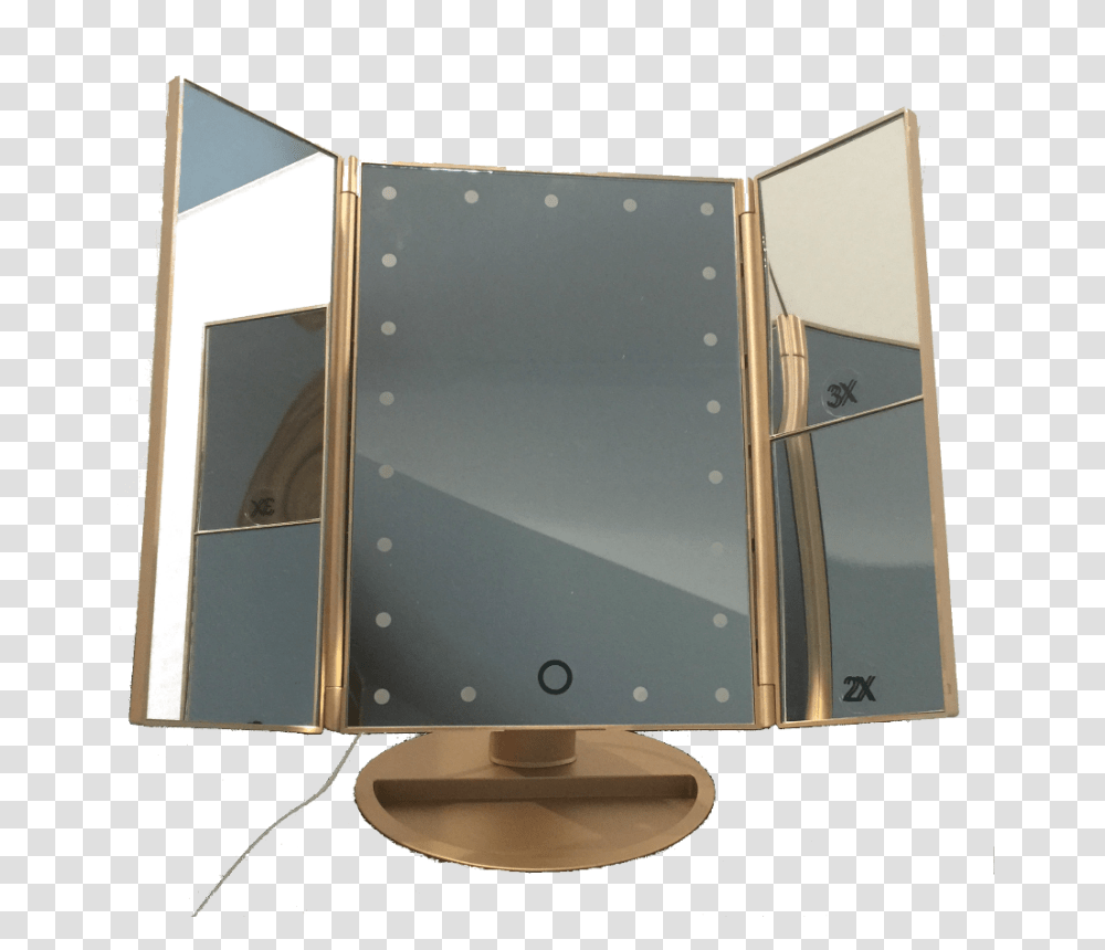 Led Light Vanity Makeup Mirror Flat Panel Display, Monitor, Screen, Electronics, LCD Screen Transparent Png