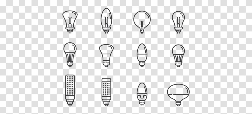 Led Lights Icons Vector Led Light Vector, Electronics, Lightbulb Transparent Png