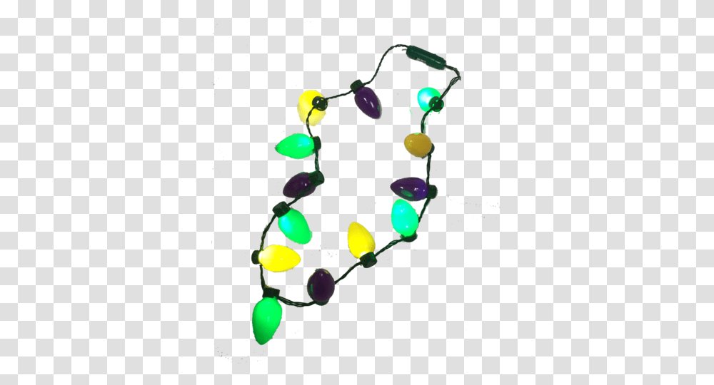 Led Mardi Gras Necklace Bulbs Bongo Flashers, Accessories, Accessory, Jewelry, Gemstone Transparent Png