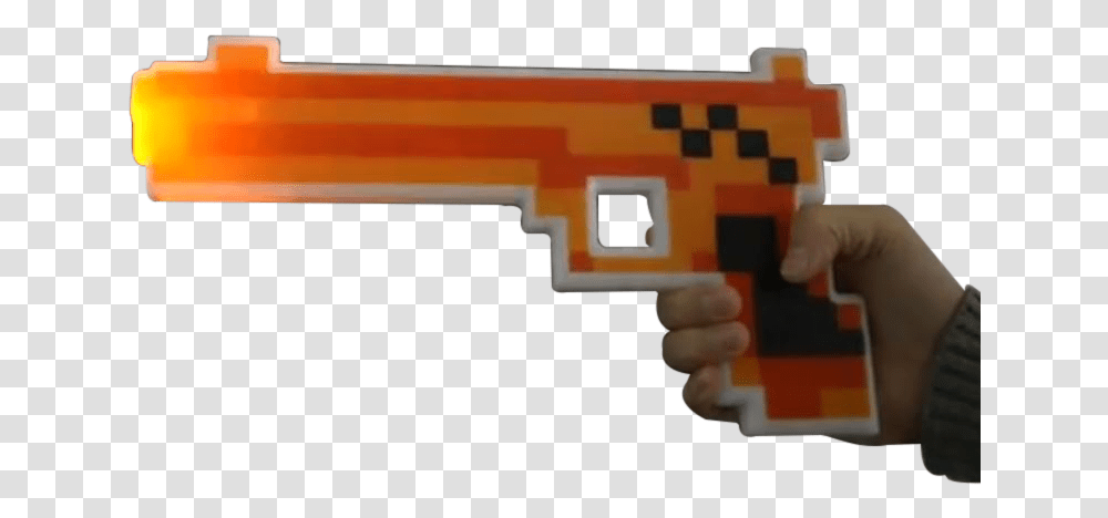 Led Pixel Gun Airsoft Gun, Person, Human, Weapon Transparent Png