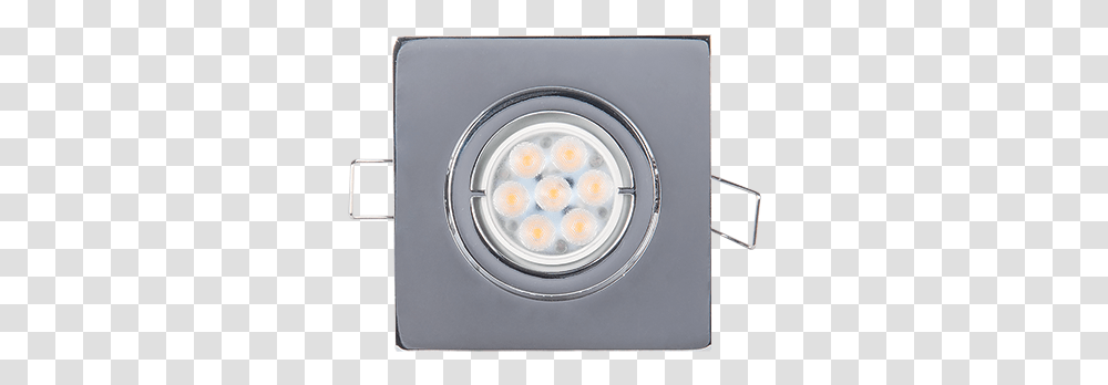 Led Spotlight High Power Square Metal Elmark Holding Circle, Lighting, Appliance, Dryer Transparent Png
