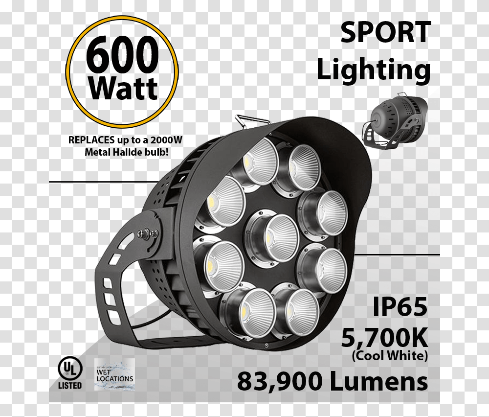 Led Stadium Lights And Arena Light 600w Lm Equal 500w Led Narrow Beam Spotlights, Camera, Electronics, Lamp, Flashlight Transparent Png