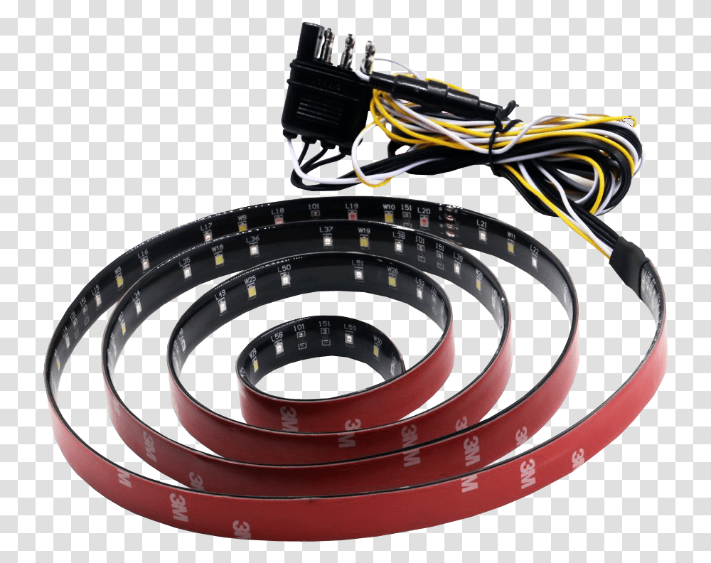 Led Tailgate Light Bar Light Strip Spiral, Wiring, Coil, Wristwatch, Camera Transparent Png