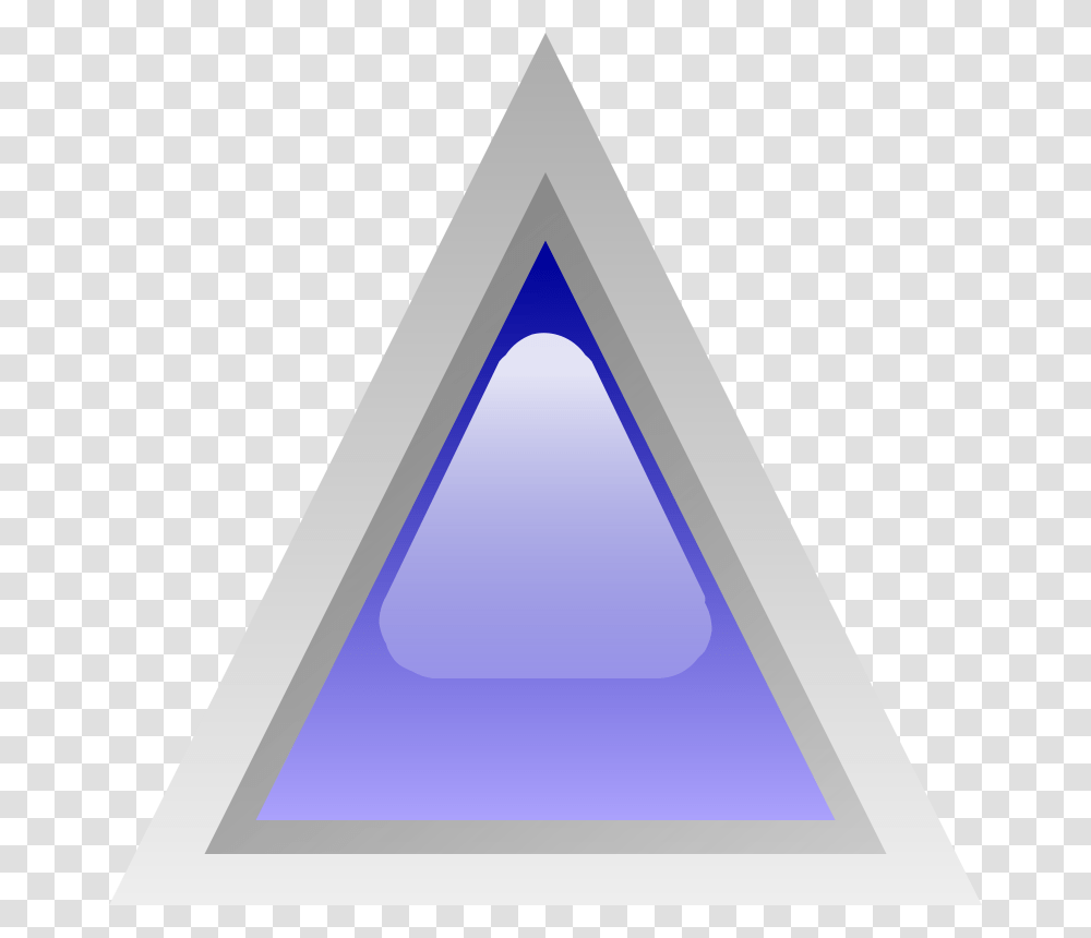 Led Triangular Blue Triangular, Triangle Transparent Png