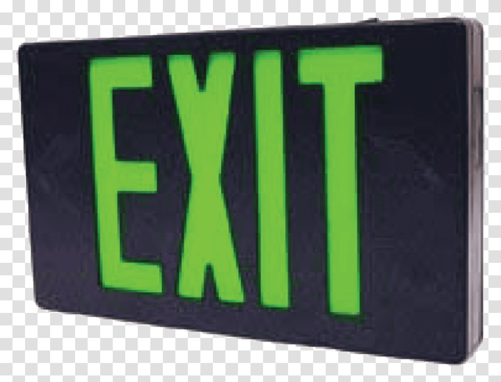 Led Universal Exit Signs Label, Vehicle, Transportation, License Plate, Word Transparent Png